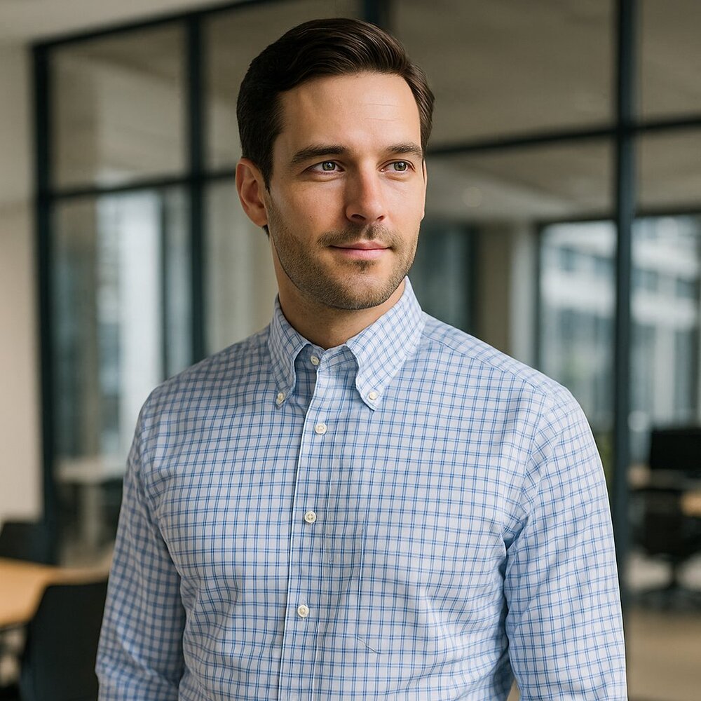 Brooks Brothers Regent Fit Blue Check Dress Shirt – Size 16.5 / 34